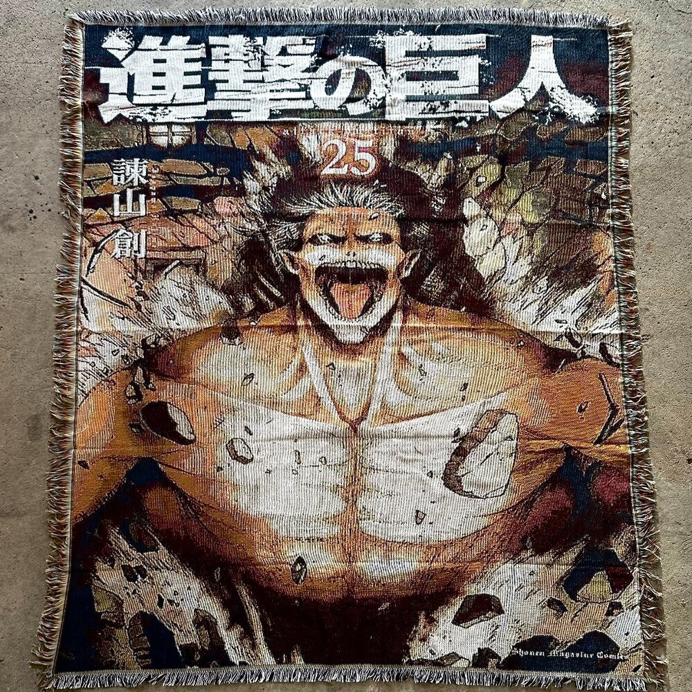 Attack On Titans Woven Tapestry Blanket